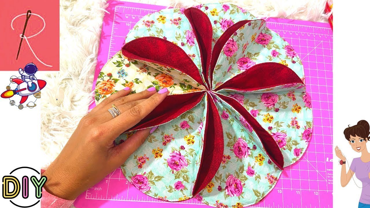 INCRÍVEL PEÇA FEITA COM CÍRCULOS DE TECIDOS 🌟 COSTURA CRIATIVA 