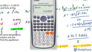⚗️ Finding Equilibrium Concentrations from Initial Concentrations and the Equilibrium Constant (Q3)