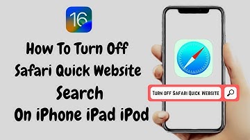 IOS 16 How To Turn Off Safari Quick Website Search On iPhone iPad iPod - Turn Off Safari Website