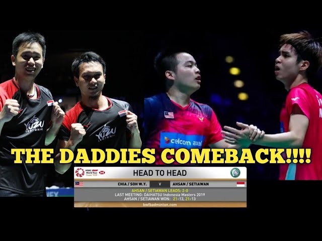 COMEBACK THE DADDIES!!!! AHSAN/HENDRA SETIAWAN v CHIA/SOH W. Y || JUARA class=