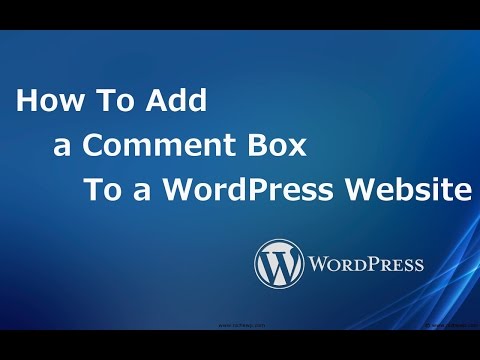 Add comment box to a website