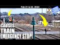 Man causes train to go into emergency another makes a life saving decision sunset with music