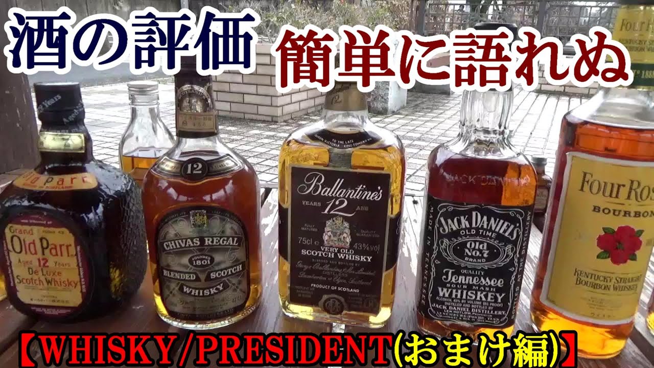 Whiskey Old Bottles] [Bonus Section: Evaluating Alcohol is Not 