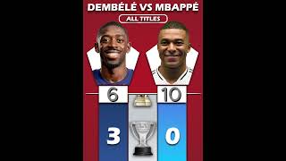 All Les Ousmane Dembele Vs Kylian Mbappe