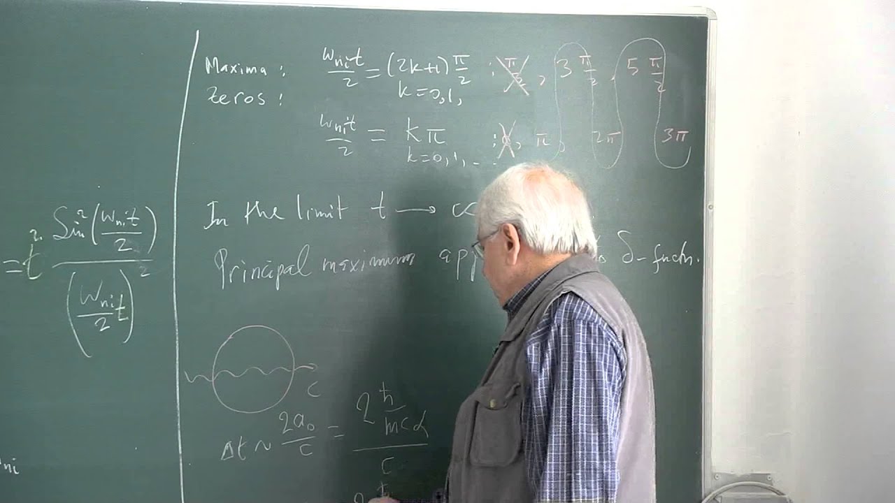 METU - Quantum Mechanics II - Week 5 - Lecture 1 - YouTube