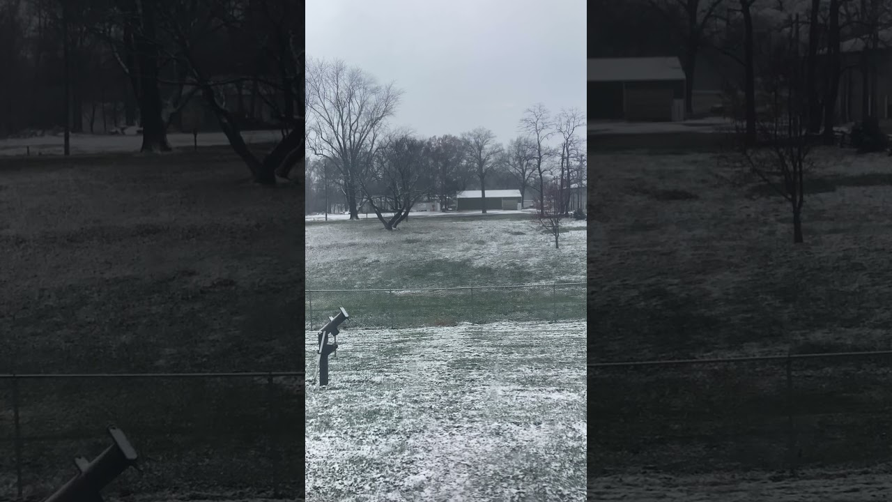 First Snow Accumulation Of The Year In Illinois! 