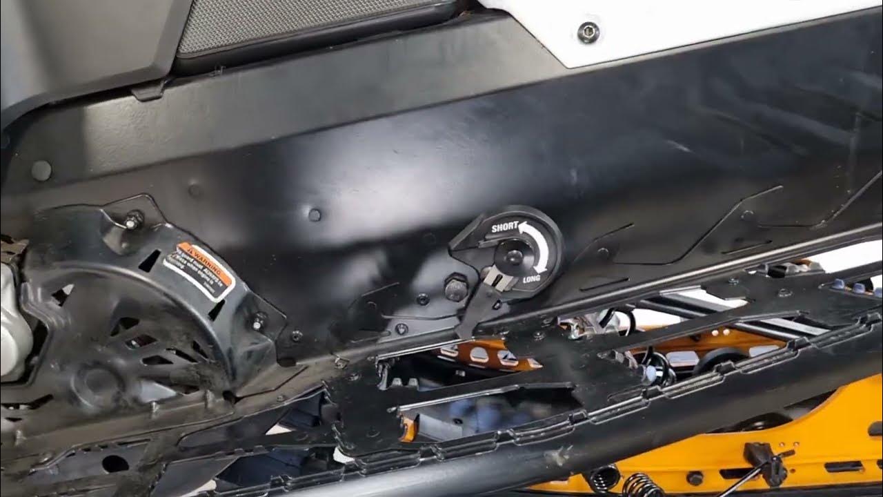 SkiDoo G4 Summit 146 Tmotion Adjustable Limiter Strap installed YouTube
