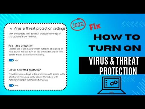 How to Turn On & Off Virus & Threat Protection Setting (100% fix) - YouTube