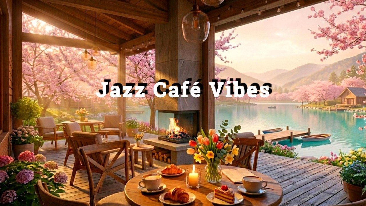 Relaxing Spring Jazz Café Vibes 🌸 Smooth Instrumental Music for Deep ...