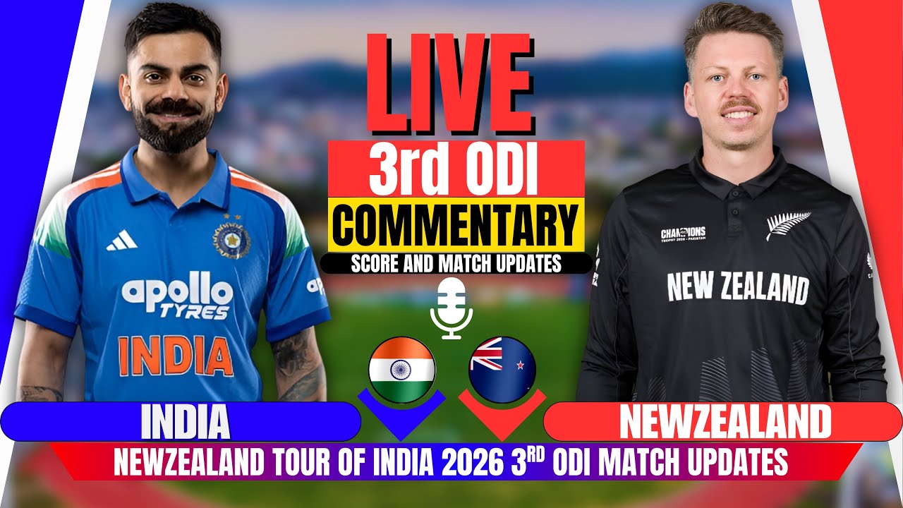 🔴Live: India vs Newzealand 3rd Odi | Score And Commentary | Nz vs Ind Match Today | Nz Tour Of Ind