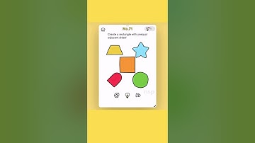 Brain Out Level 71 Answer | Create a rectangle with unequal adjacent sides