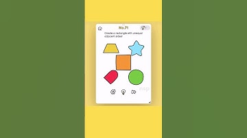 Brain Out Level 71 Answer | Create a rectangle with unequal adjacent sides