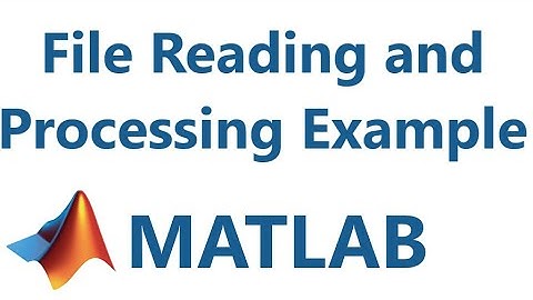 Matlab: file reading and processing example