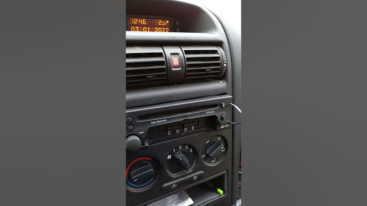 how to remove opel astra g radio