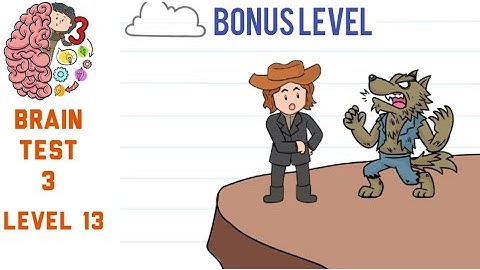 Brain Test 3 Level 13 Save Monster Hunter Joe! Walkthrough