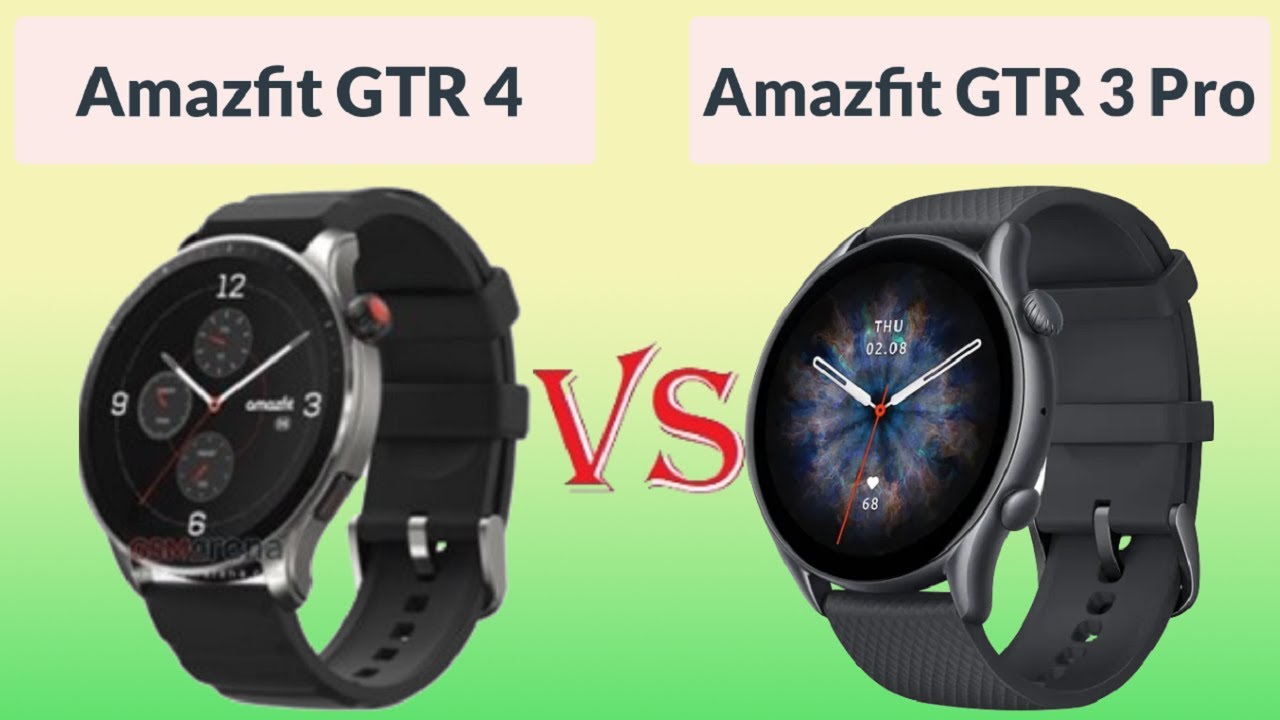 Amazfit GTR 3 Pro vs Amazfit GTR 4