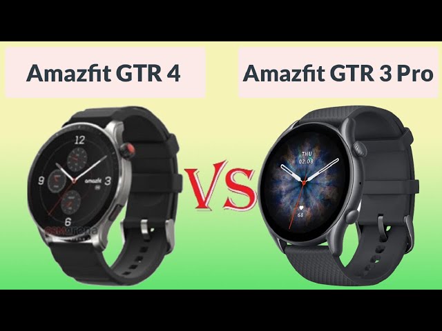 Amazfit GTR 4 vs Amazfit GTR 3 