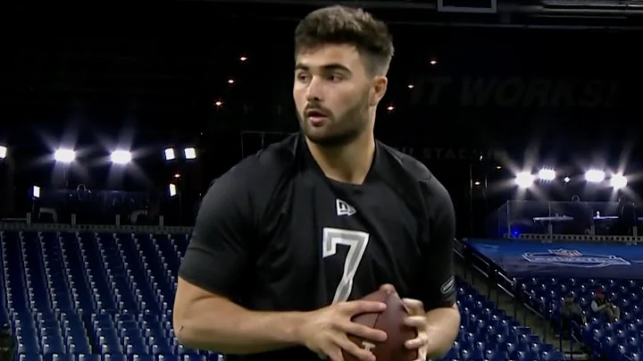 Sam Howell at the 2022 NFL Scouting Combine