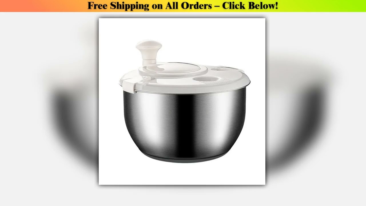 Salad Spinner Drainer Spin Dryer Washer Dehydrator Dewatering Washing Machine Fruit Vegetable