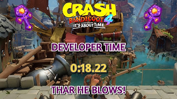 (FWR) Crash 4 Developer Times: Thar He Blows! In 0:18.22