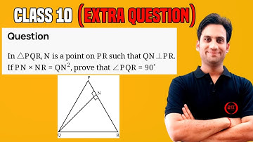 In a triangle PQR, N is a point on PR such that QN is perpendicular to PR. If PN.NR = QN^2, then