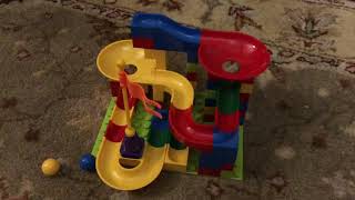 Geyiie Marble Run Building Blocks Construction Toy Set Race Track for Kids