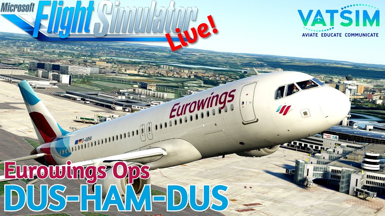 Eurowings OPS | EDDL✈EDDH✈EDDL | Fenix A320 | GSX | VATSIM | MSFS2020