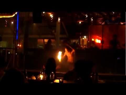 the original fire show opening part I@ploy bar, koh samet, thai