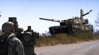 MASSACRE: Ukranian Modern 'Leopard 2a4' Main Battle TANK first time in battle in Avdivka PART3