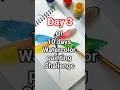 Day 3/day 10 of 🖌️✨ watercolor painting Challenge 💗#trending #shorts #challenge #art
