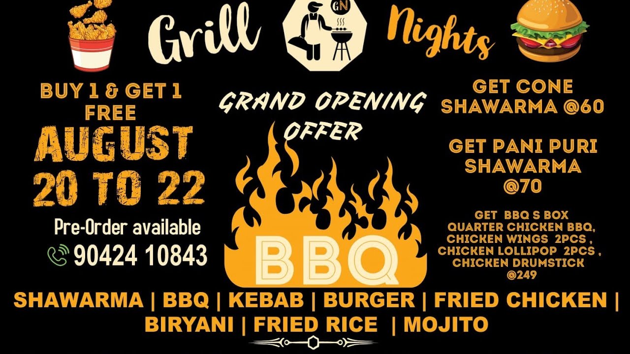 Grill Night Porur shawarma shop BBQ Chicken YouTube