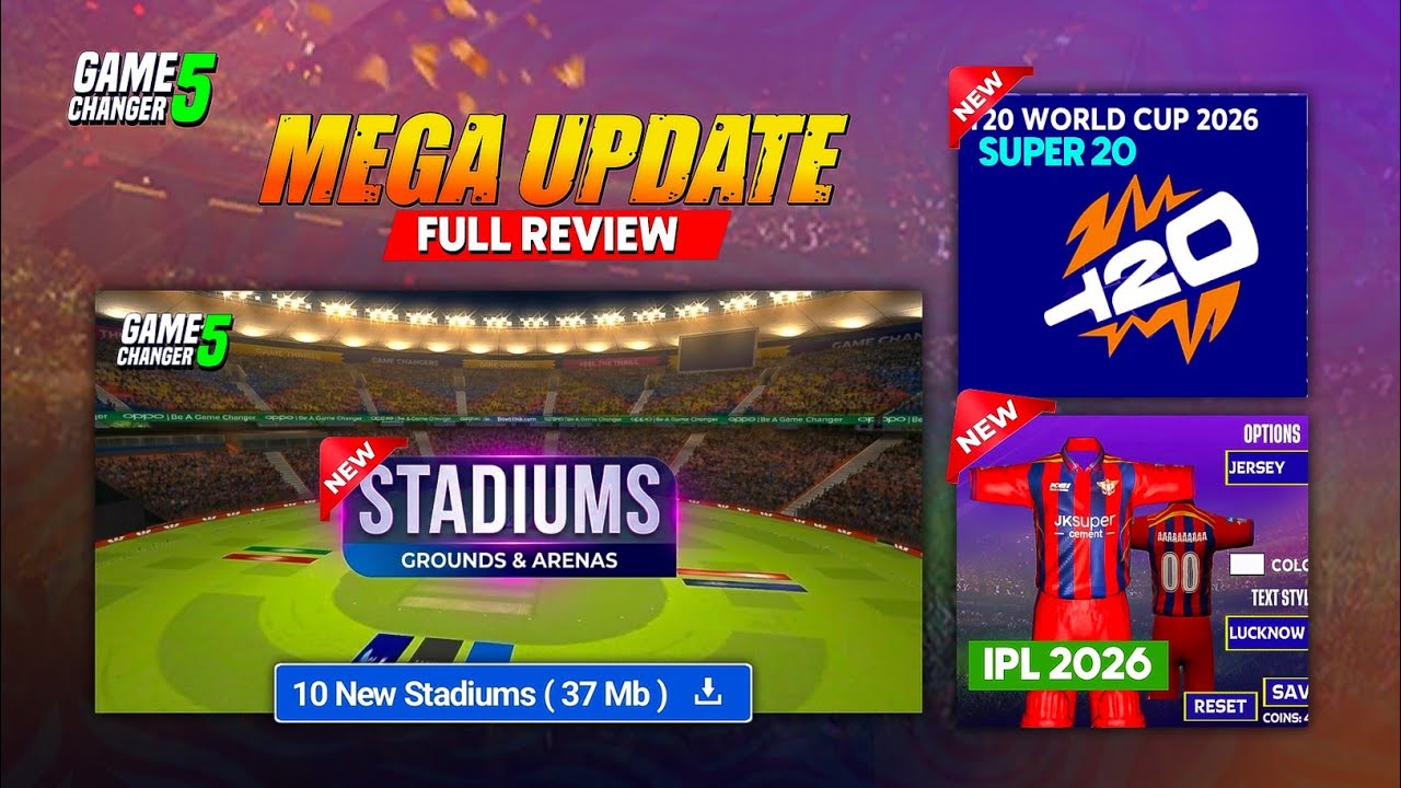 GC5 MEGA UPDATE | All 10 New Stadiums & Full Review 
