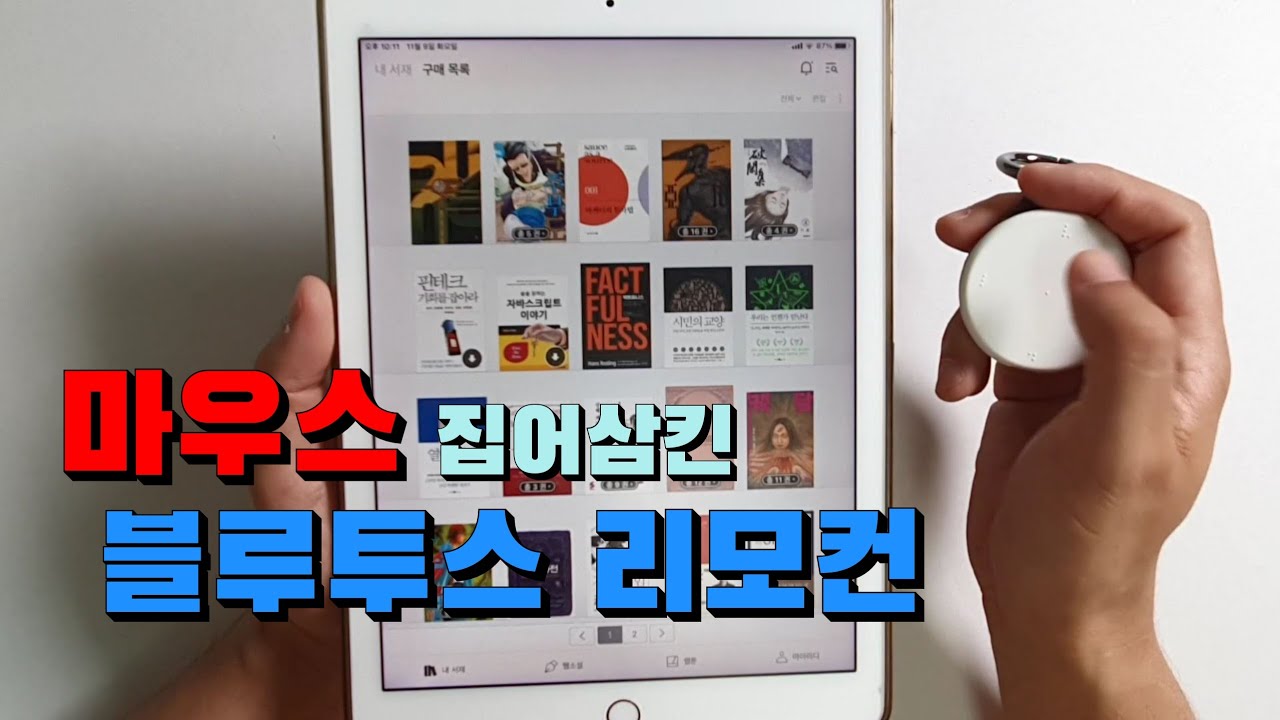 아이패드에 마우스 기능이 아쉬웠던 분이라면 이 리모컨을 써보세요