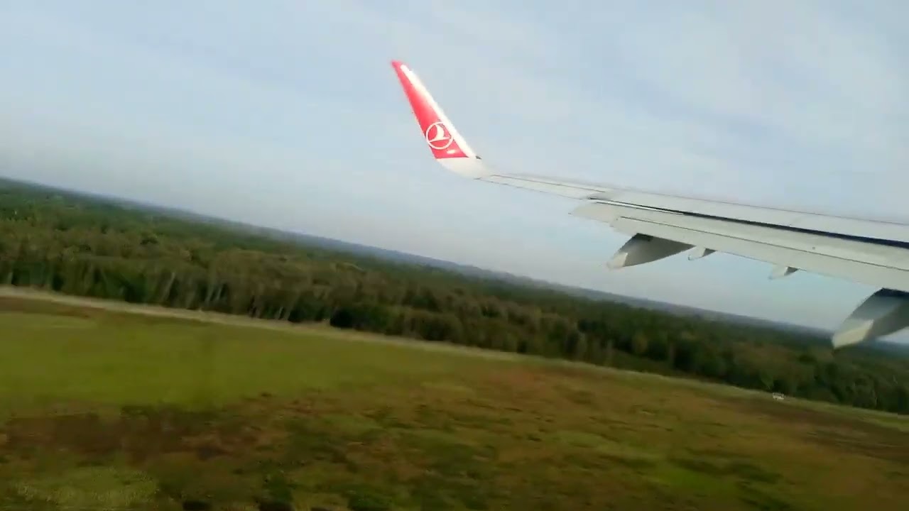 Turkish Air Takeoff from Hannover Germany , Salt Range Productions.