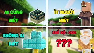 10 Lỗi Game Mà 99% Bạn KHÔNG BIẾT Trong Minecraft - Chế Độ Của Chúa