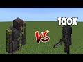 10 Netherite golem vs 100x Wither skeleton - Minecraft mobs battle