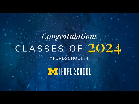 2024 Ford School Commencement