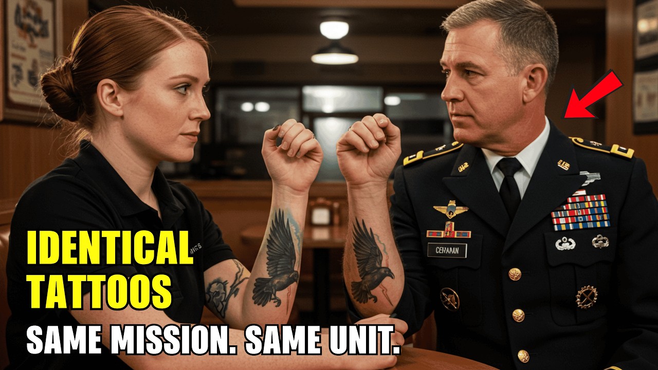 She Was Just Serving Food — Until the General Saw Her Raven Tattoo