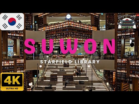 [4K] Suwon Starfield Library: A Modern Architectural Marvel - YouTube