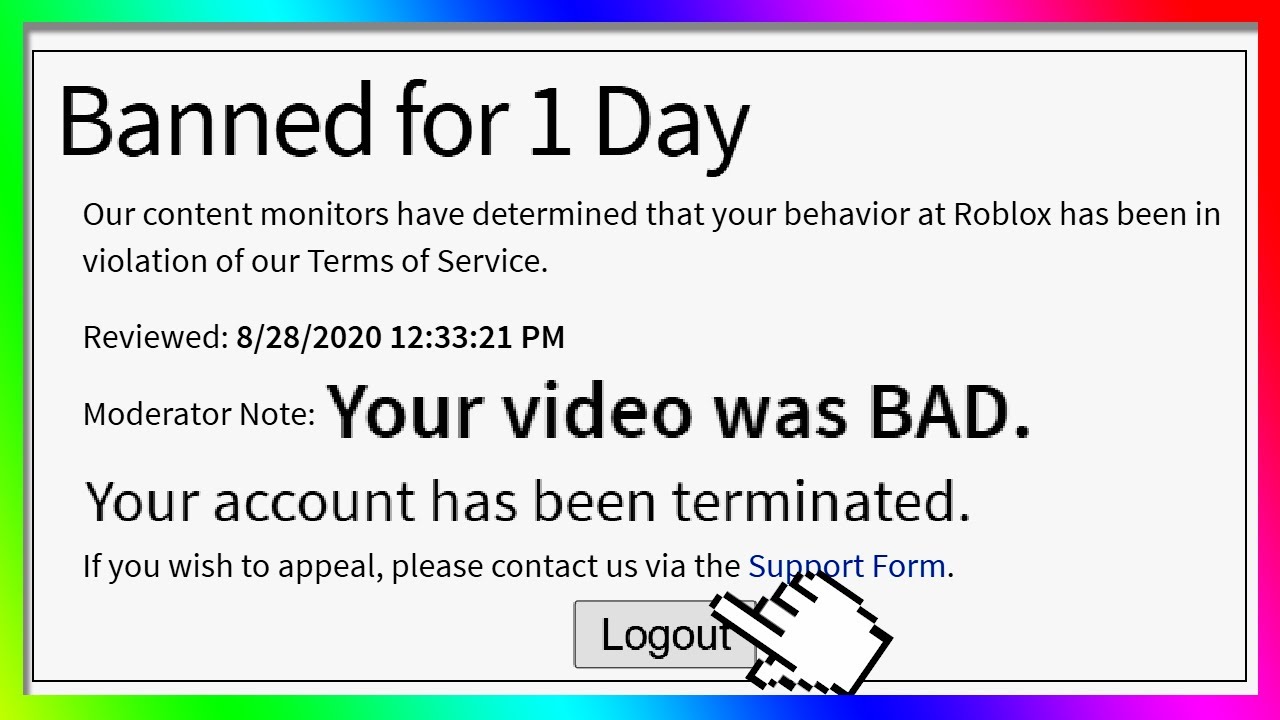 How I Got Banned For Being A Roblox Youtuber Youtube - bad roblox bans