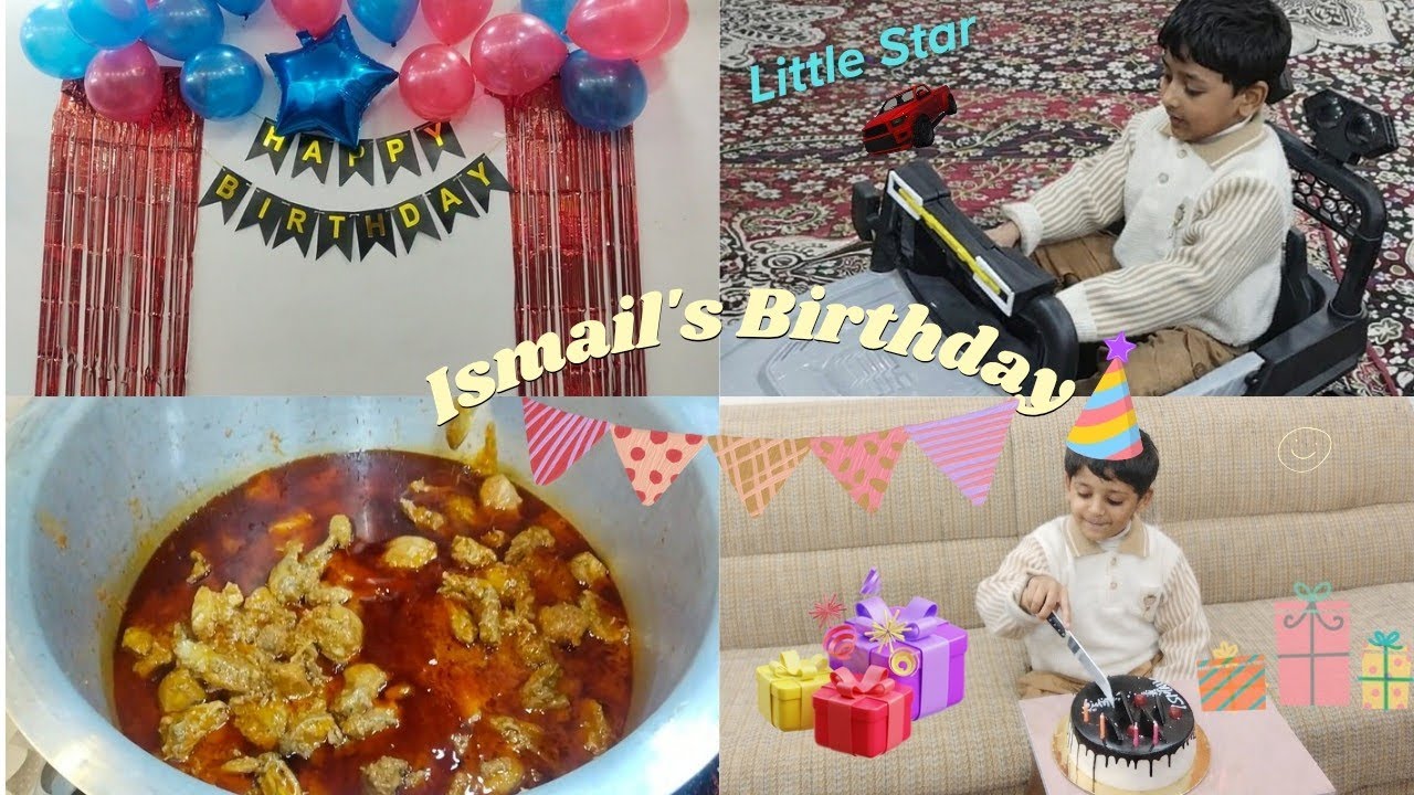 Ismail's 5th Birthday Celebration🎂🎊|| Our little star ⭐ turn 5 💙|| #birtdaycelebration #viral 💗👑