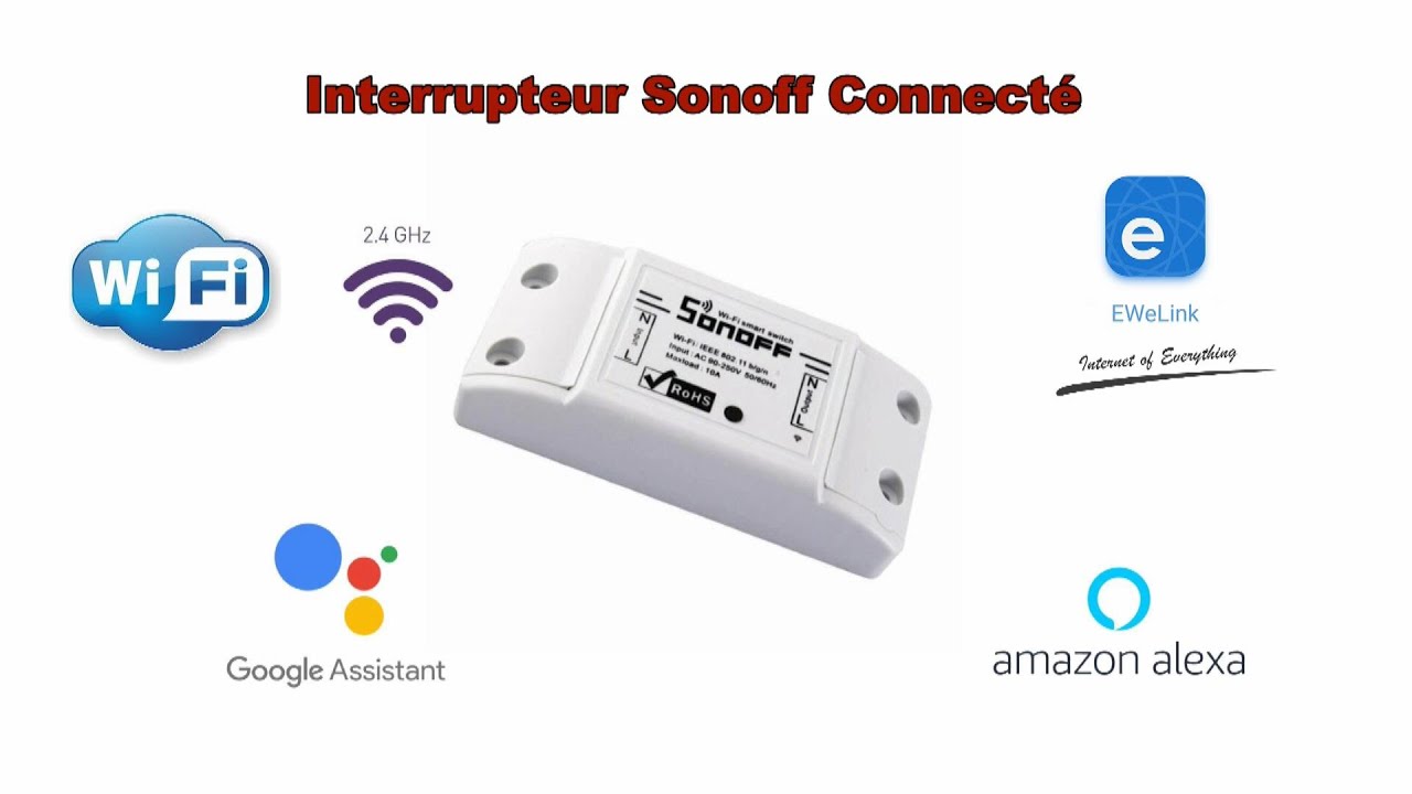 Sonoff – Interrupteur Wifi Basic R2, Commutateur Intelligent