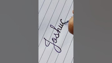 Joshua - Easy Cursive Handwriting