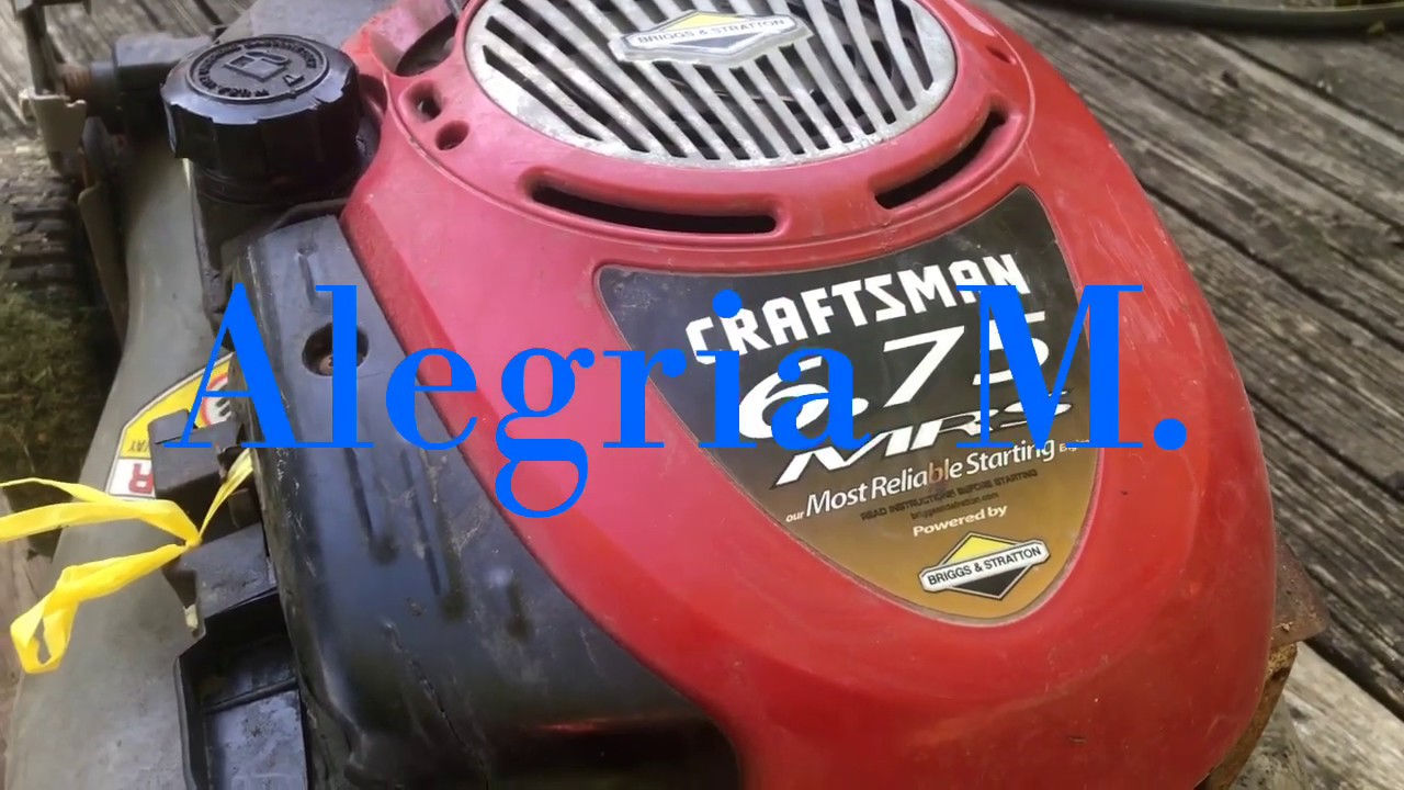 Craftsman Lawnmower won’t start - YouTube