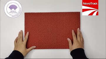 Products Introduction of Novotrack prefabricated rubber running track surfaces.