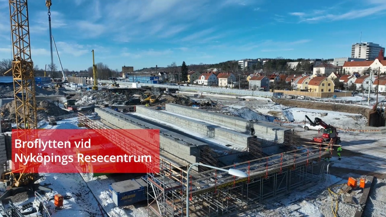Broflytten vid Nyköpings resecentrum | Trafikverket