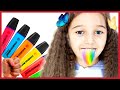 Pretends to play with his Magic Pen - Preschool toddler learn color