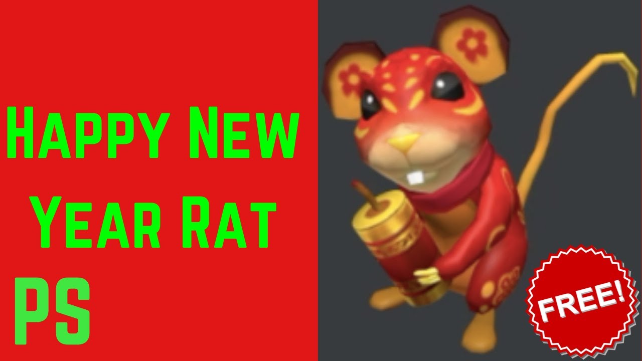 New Happy New Year Rat In Roblox For Free Youtube - how to get the new happy new year rat for free roblox youtube