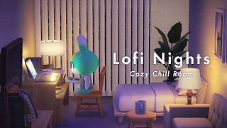 Lofi Night in Animal Crossing 🌙✨ Cozy Room Vibes with Page Turning Sounds