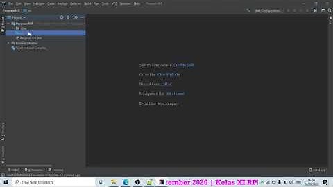Implementasi konsep class, method, dan object menggunakan intellij idea